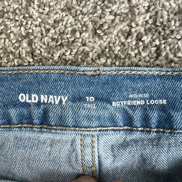 Old Navy Light Wash High Rise Boyfriend Loose Jeans, Size 10T - Picture 3 of 7